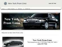 Tablet Screenshot of newyorkpromlimo.net
